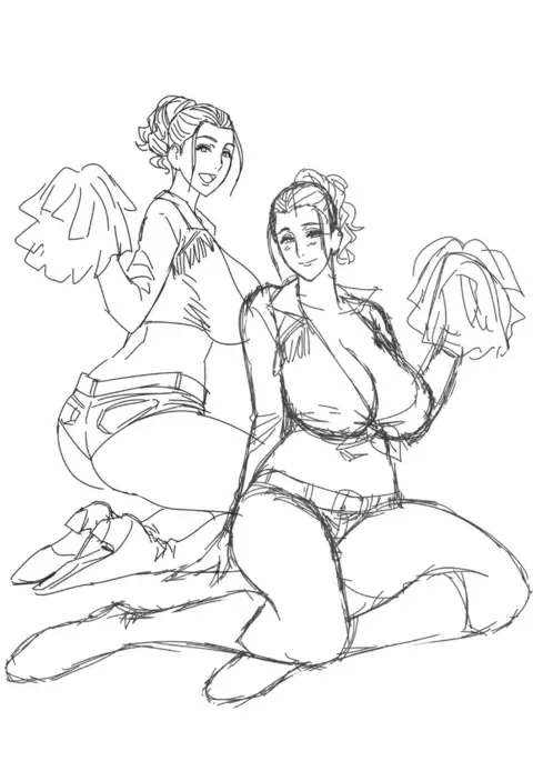 twin Milf Color Page Hokan Pack