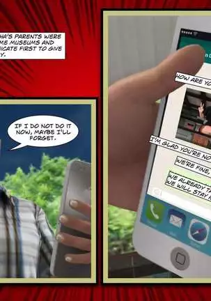 Fragment comic "grandpa's antics"