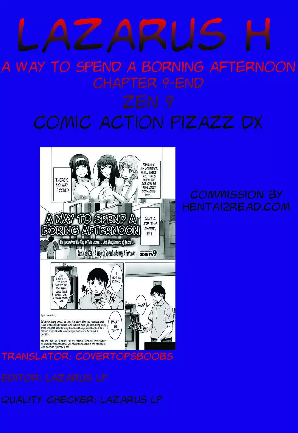 A Way to Spend a Boring Afternoon CH. 9 END