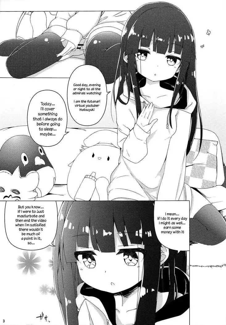 Virtual Futanari YouTuber Musume Hatsuyuki-chan no Onaho Jikkyou Shouhin Review Douga
