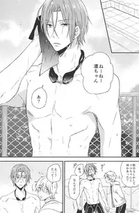 (Renai Jaws 2) [Usagi-san to Kuma (Aizawa)] Pun! Pun! (Free!)