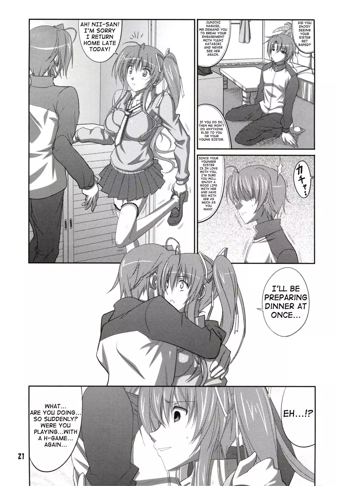 she turned blue, and...