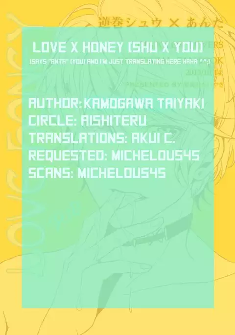 LOVE HONEY english akuichansera