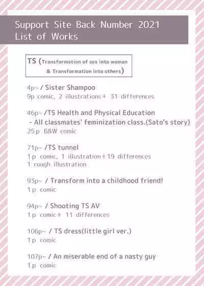 TS "Nyotaika Irekawari" + α Sakuhinshuu | TS "Feminization Body-Swap" + Extra Work Collection