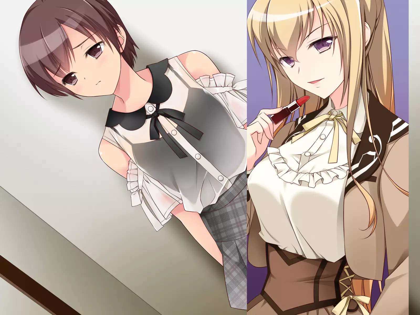 Josou de toire de futanari senpai to !