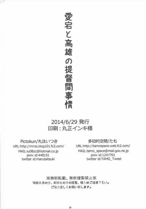 Atago to Takao no Teitoku Jijou