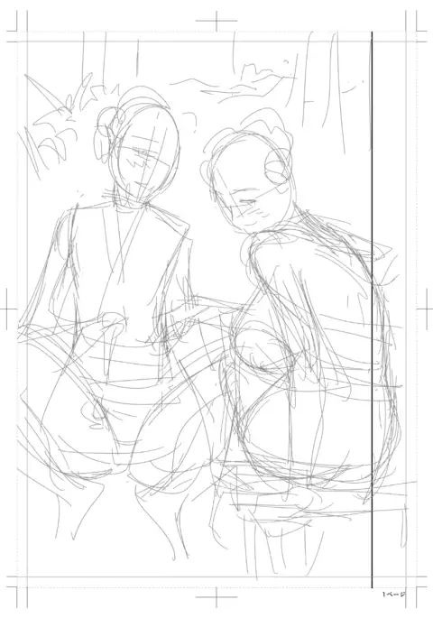 twin Milf Color Page Hokan Pack