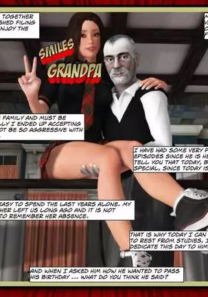 Fragment comic "grandpa's antics"