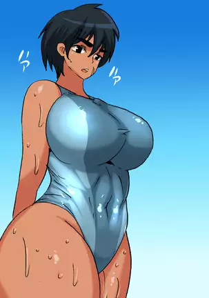 mb Bikini Mizugi o Kita Boyish Kasshoku Musume